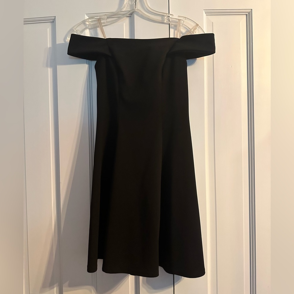 Lulu’s Black Off the Shoulder Dress